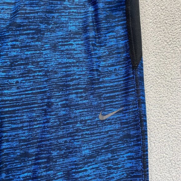 Nike Dri Fit Capri Womens Size Large Blue Leggings,GYM,Pockets,Athletic - Picture 12 of 14